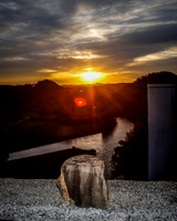 Sunset At Holston Dam 2013